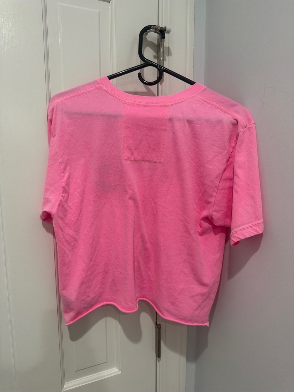 Aviator Nation Neon Pink V-Neck Logo Tee - Picture 2 of 4